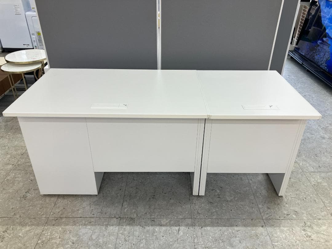 内田洋行 デスクシステム サイドデスク付き JOIFA307 ホワイト②