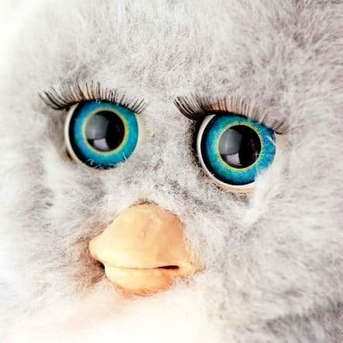 【稼働品】ファービー2 クラウディピーチ ブルー目 ドイツ語 2005