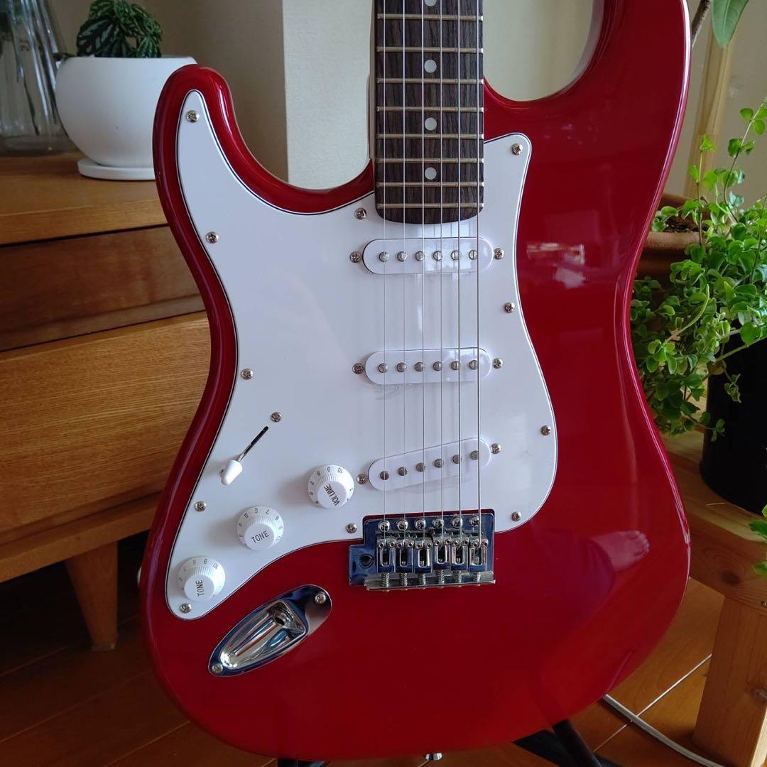 セルダー　エレキギター 赤 左利き用