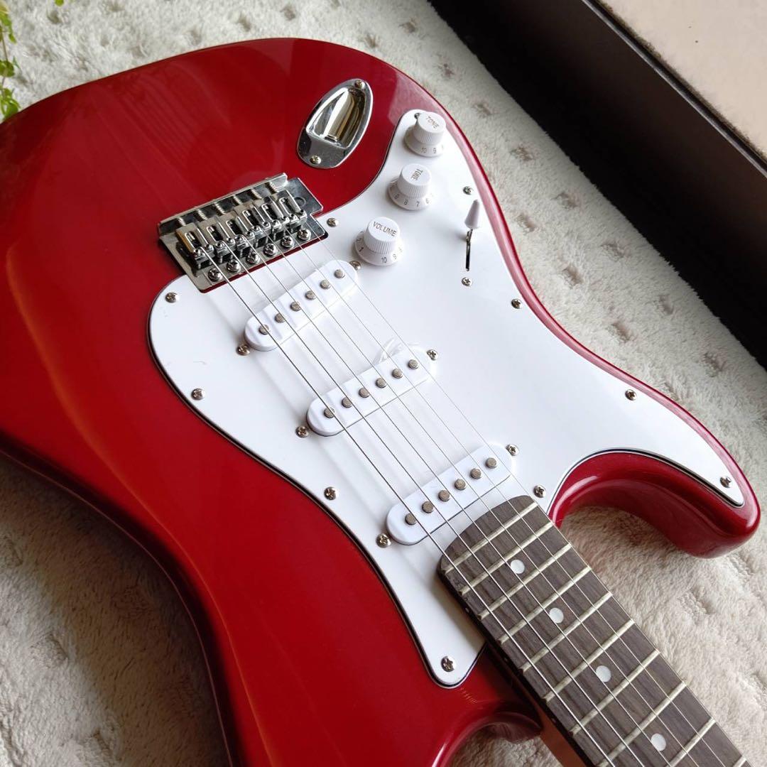 セルダー　エレキギター 赤 左利き用