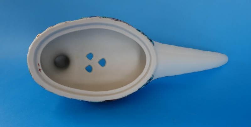 九谷焼 色絵　 金襴手　雉子 香爐 共箱 仁清 模倣　　陶香作　香炉 2350