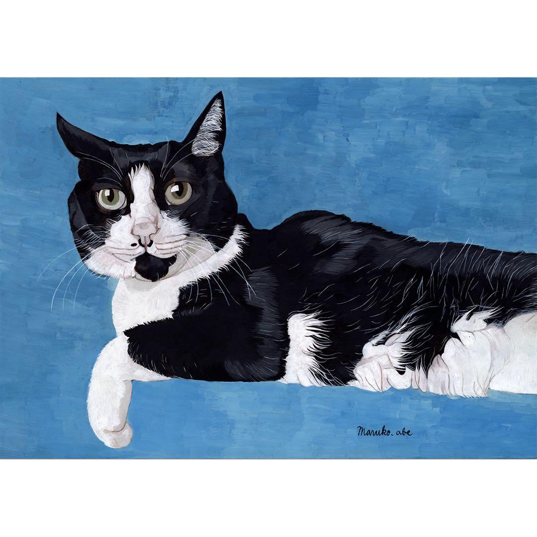 「ウメ8」猫イラスト（原画）一点物