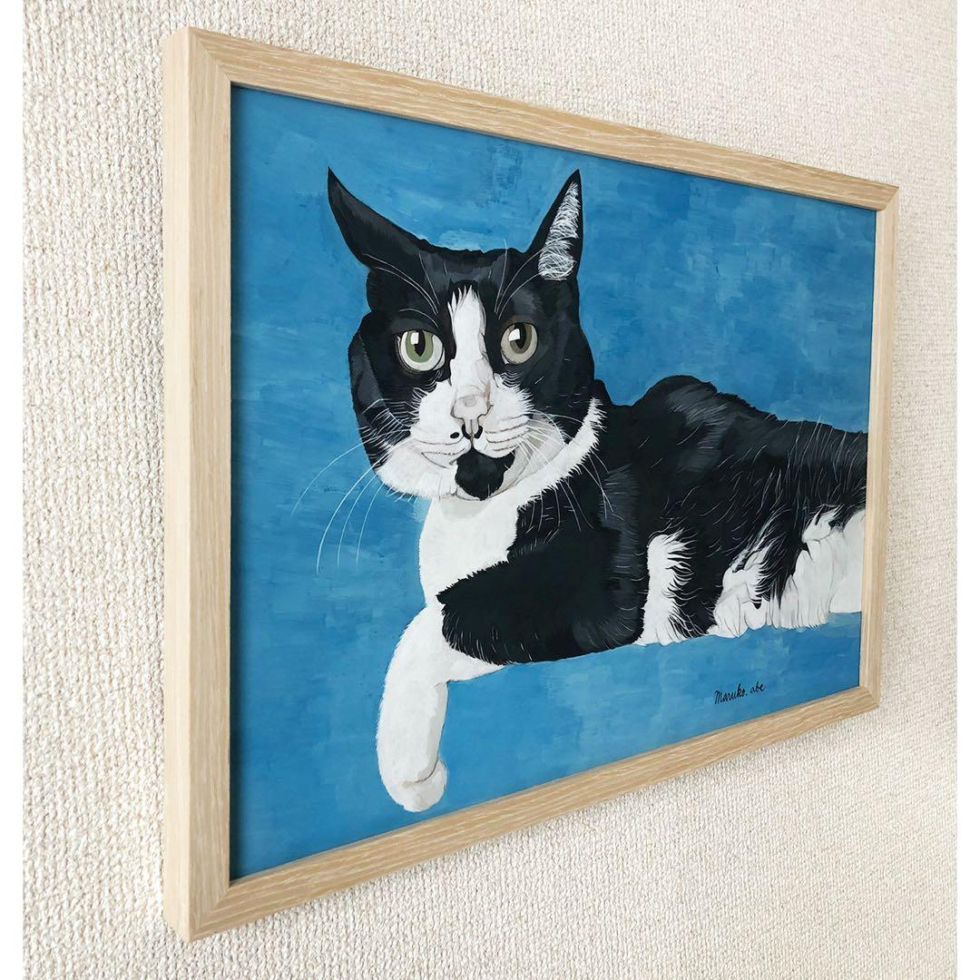 「ウメ8」猫イラスト（原画）一点物