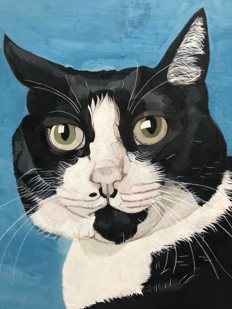 「ウメ8」猫イラスト（原画）一点物