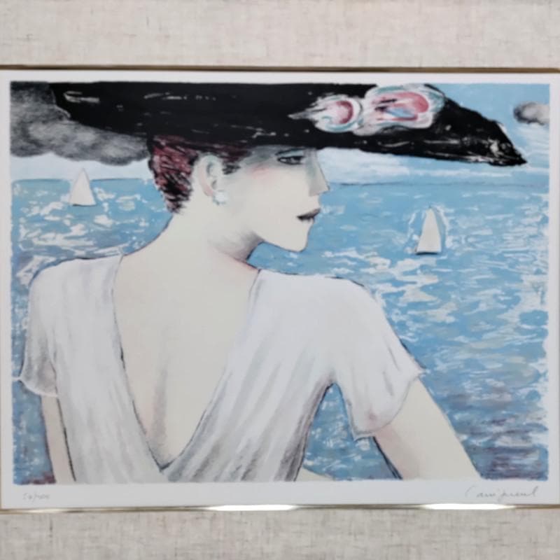 ☆カシニョール☆「黒い帽子のプロフィール」MO判　54/200