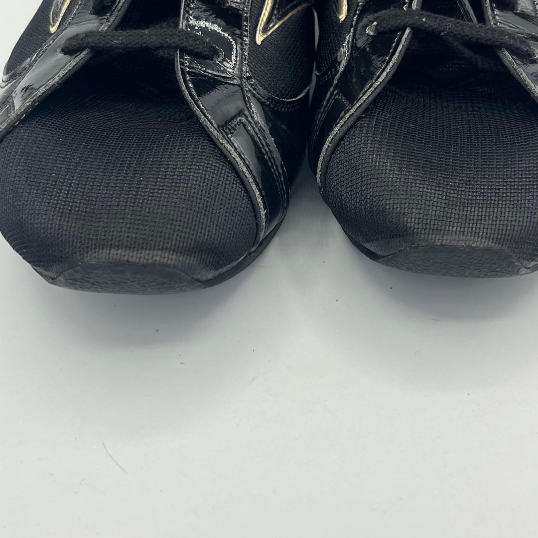 ミズノ ボクシングシューズ ブラック×ゴールド　サイズ