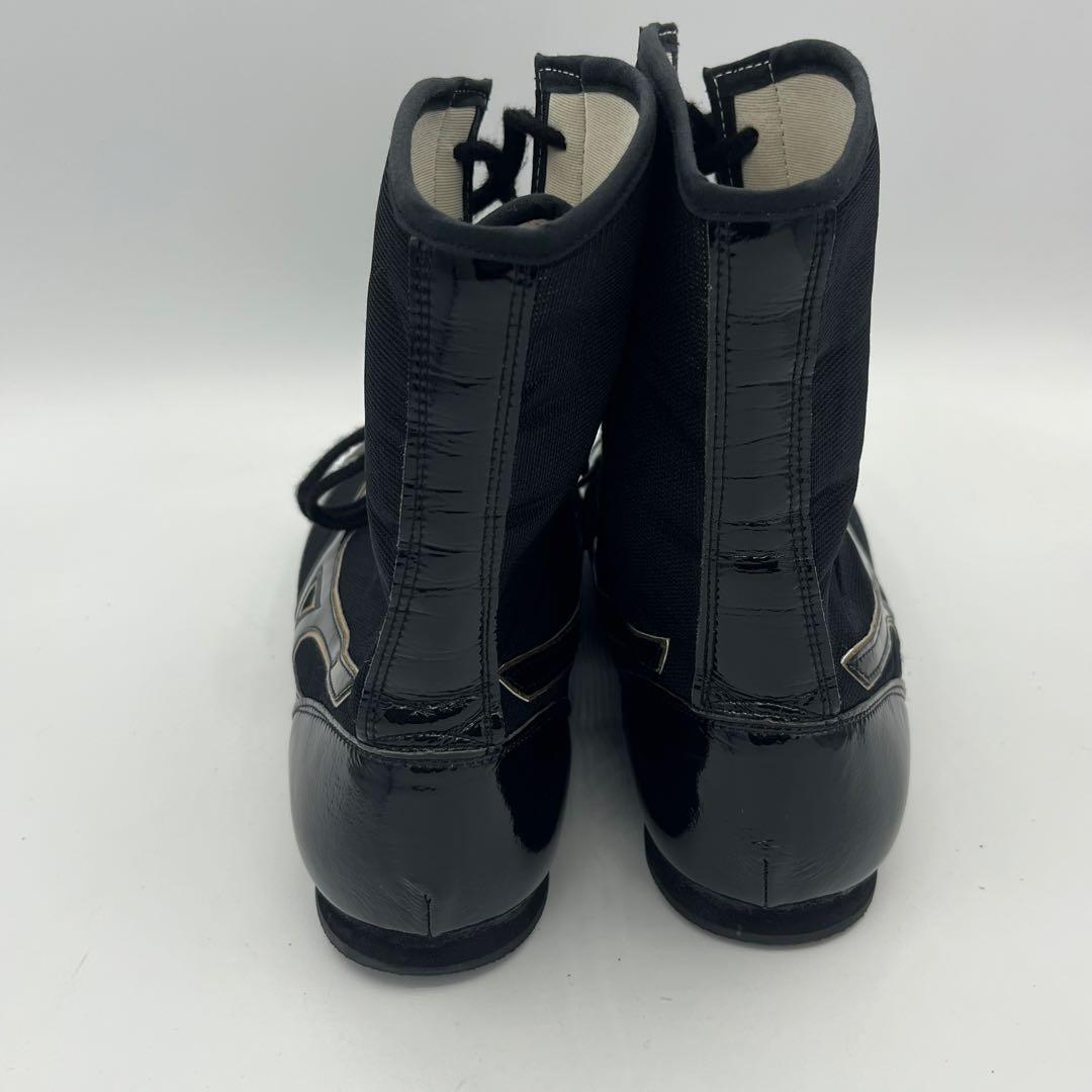 ミズノ ボクシングシューズ ブラック×ゴールド　サイズ