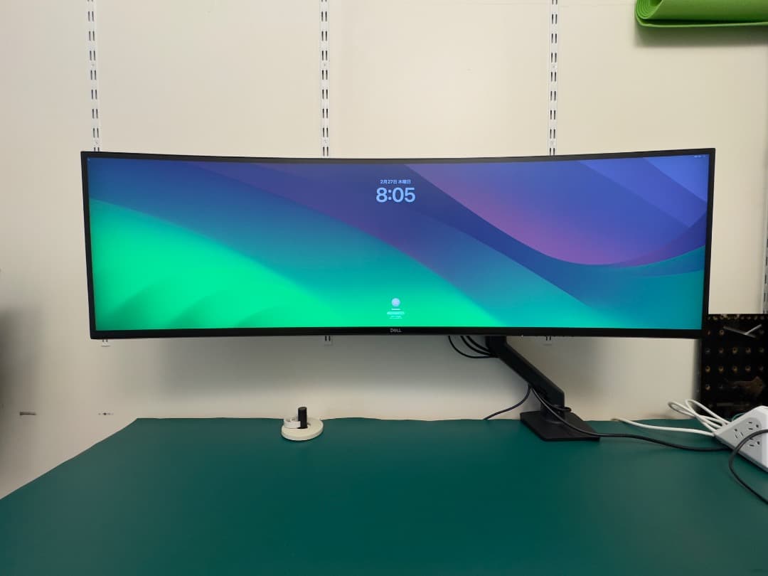 デル ウルトラワイドモニター DELL U4919DW モニターアーム付き