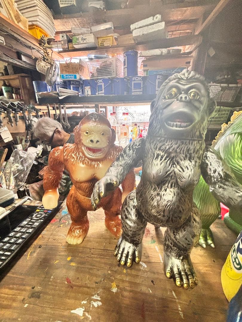 マルサン ジャイアントゴリラ450-Aタイプ ブラウン 後藤博彩色蓄光版カスタム