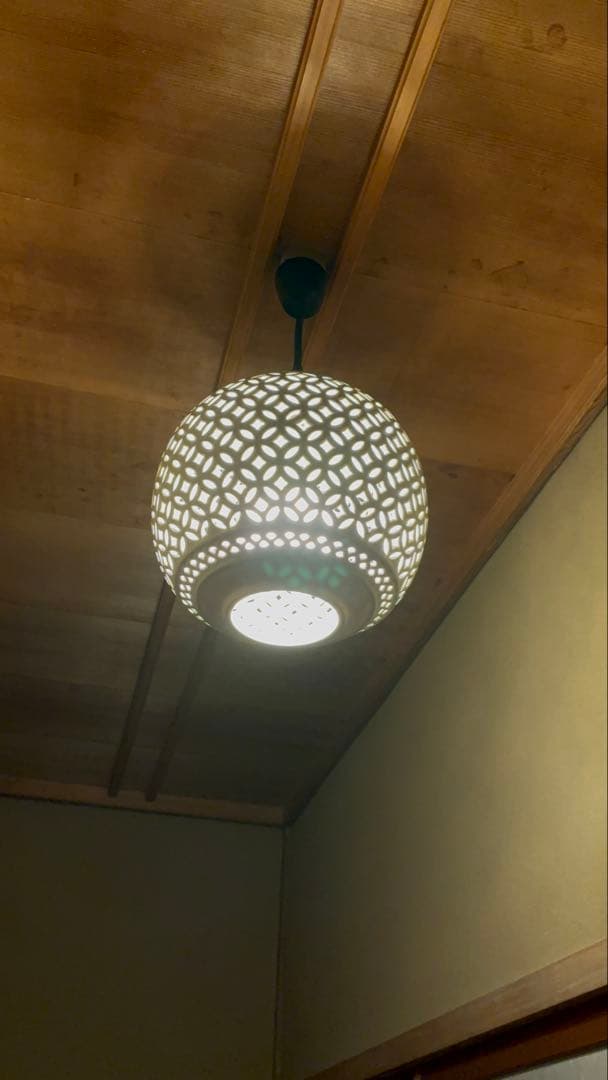 アンティーク調陶器ペンダントライト