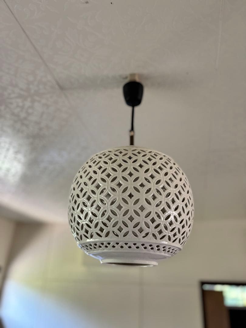 アンティーク調陶器ペンダントライト