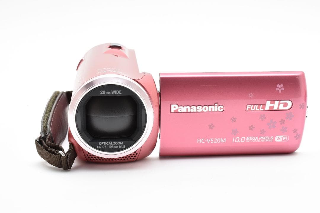 【極美品】Panasonic ビデオカメラ　 HC-V520M ピンク　新品級！