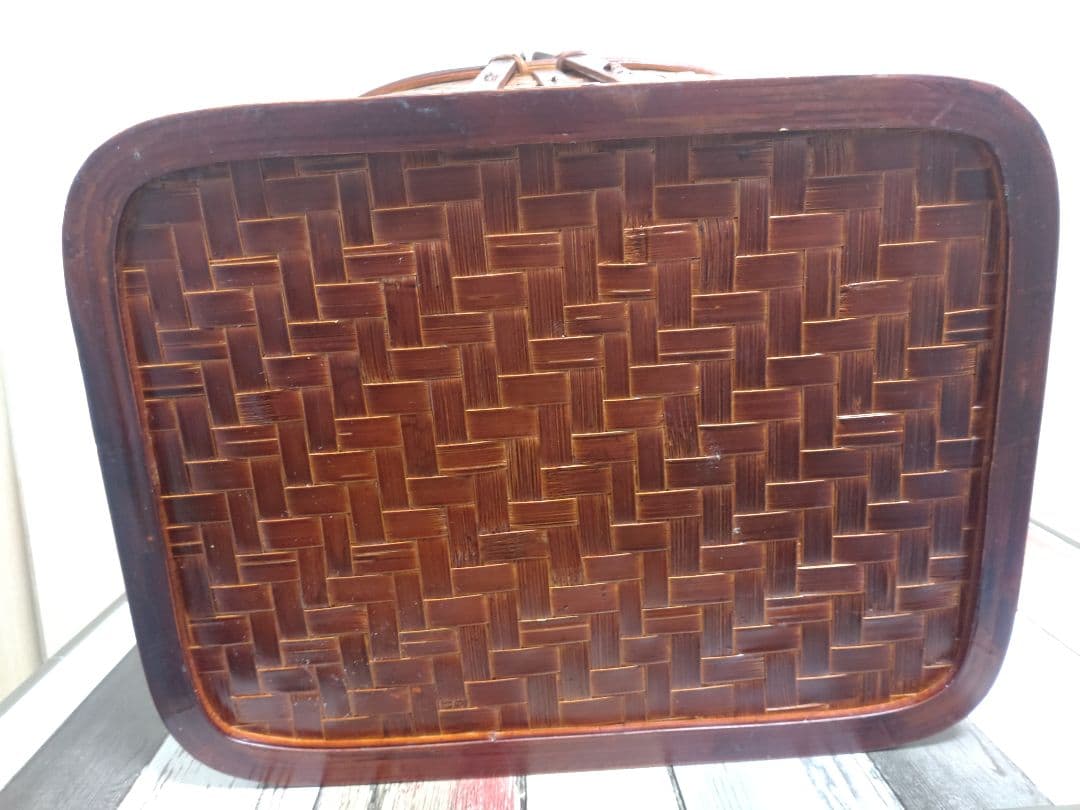 持ち手付き　竹籠