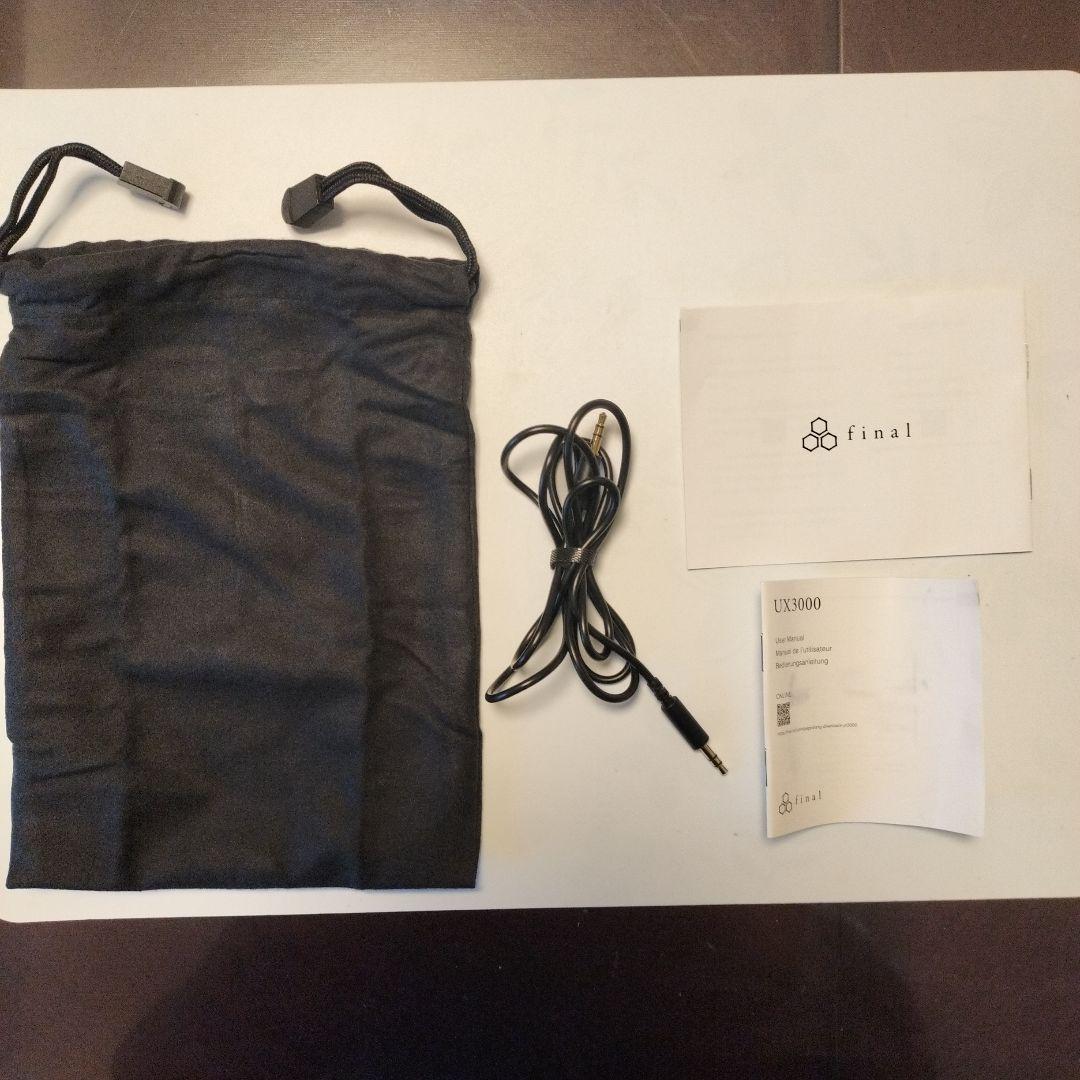 【美品】final UX3000 ワイヤレスヘッドホン ブラック