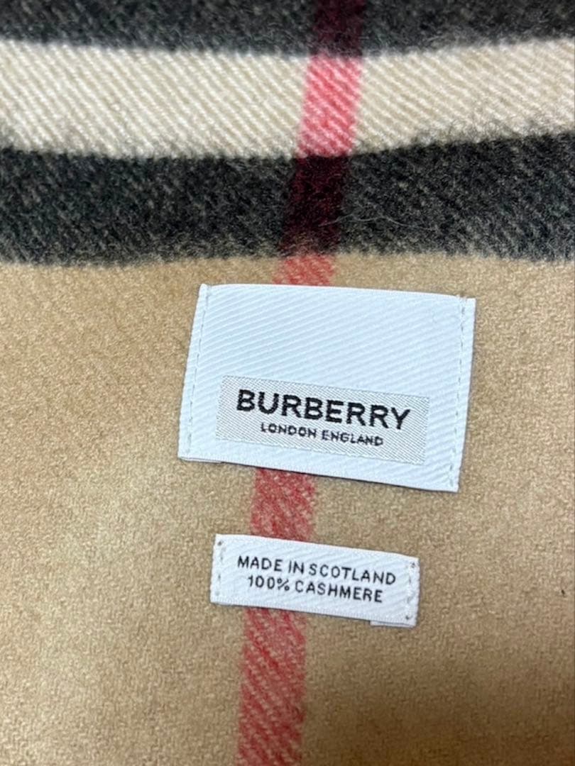極美品✨【Burberry】カシミヤ100% マフラー　ウィメンズ　良品ベージュ
