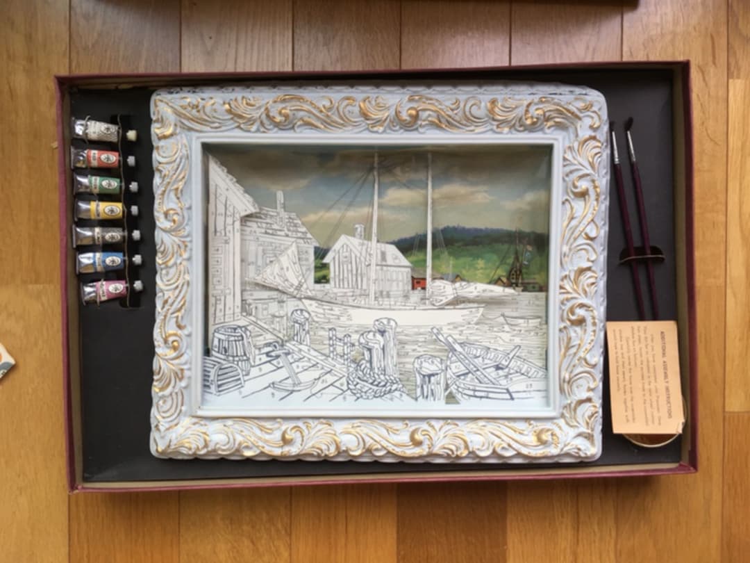 ヴィンテージ！レア! 3D paint by numbers kits