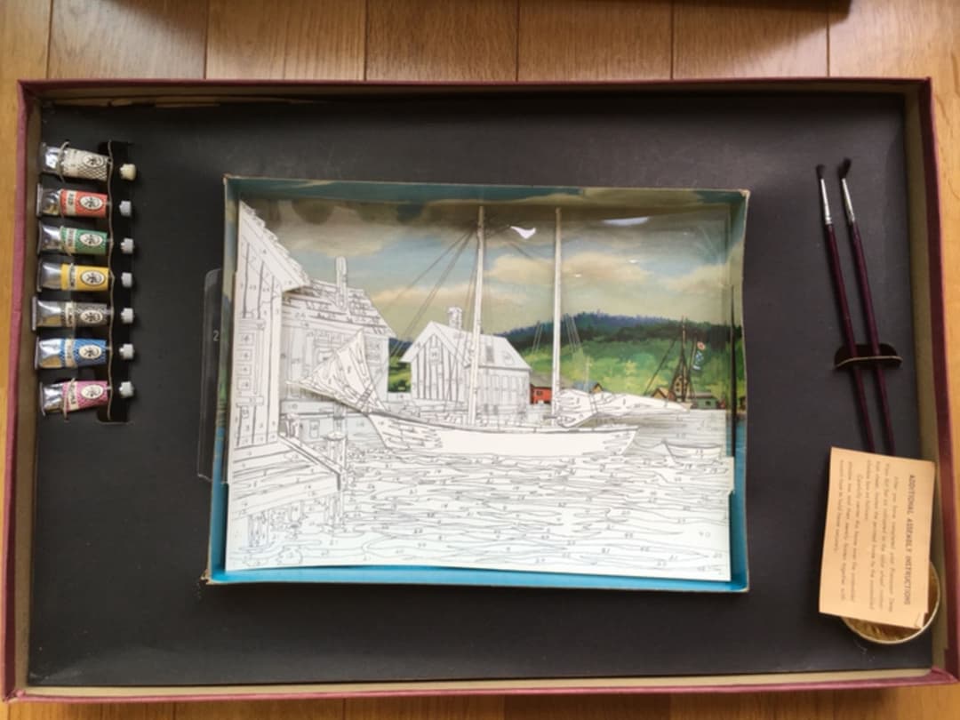 ヴィンテージ！レア! 3D paint by numbers kits