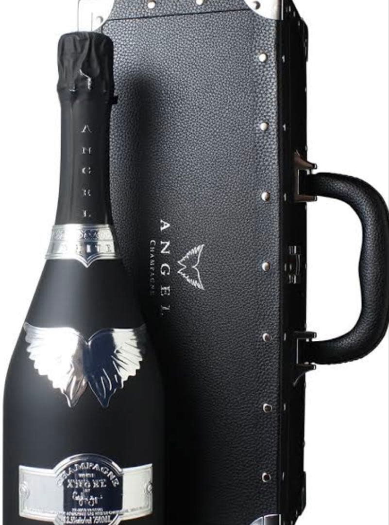 ANGEL シャンパン ブラックボトル 専用ケース付き