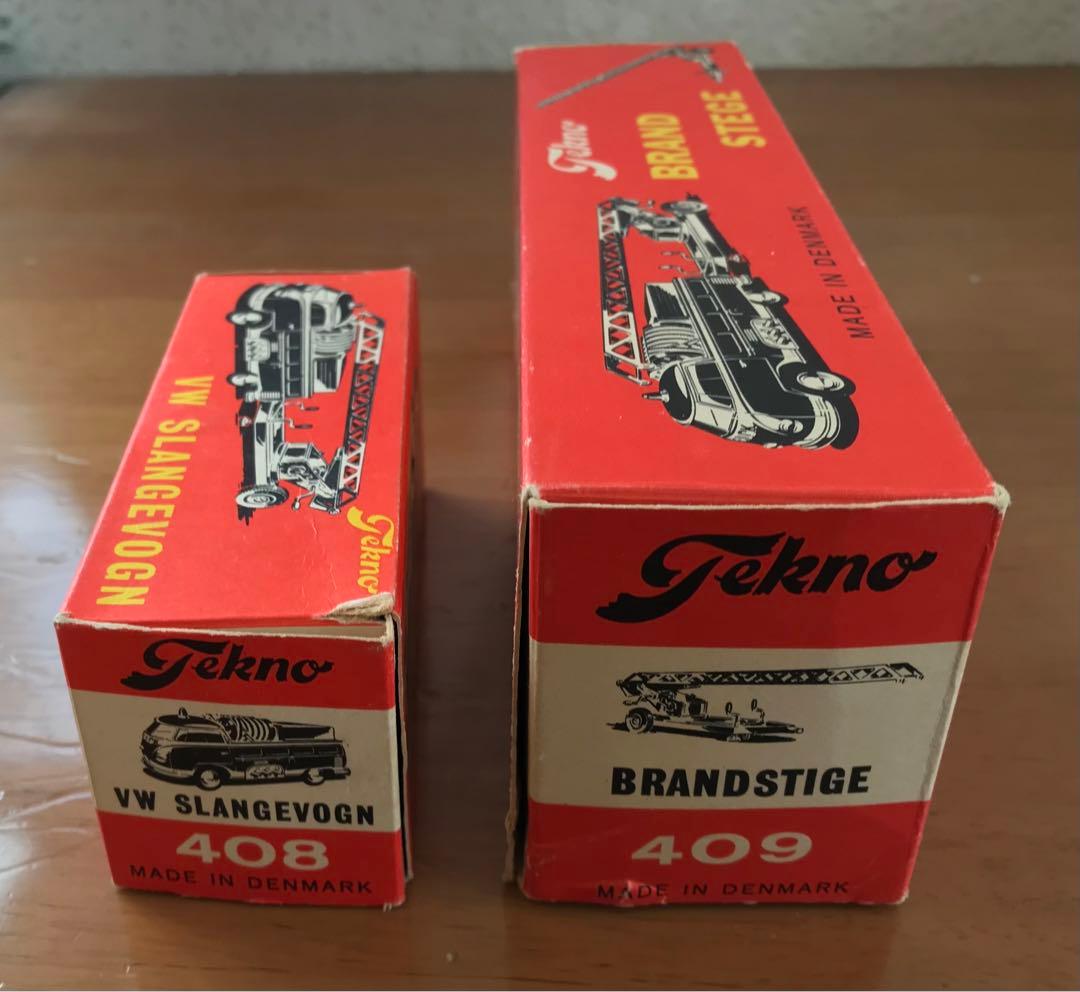 消防　はしご車　テクノ　408と409