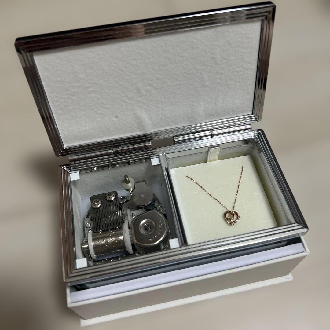 Canal 4℃音楽ボックス ハートネックレス