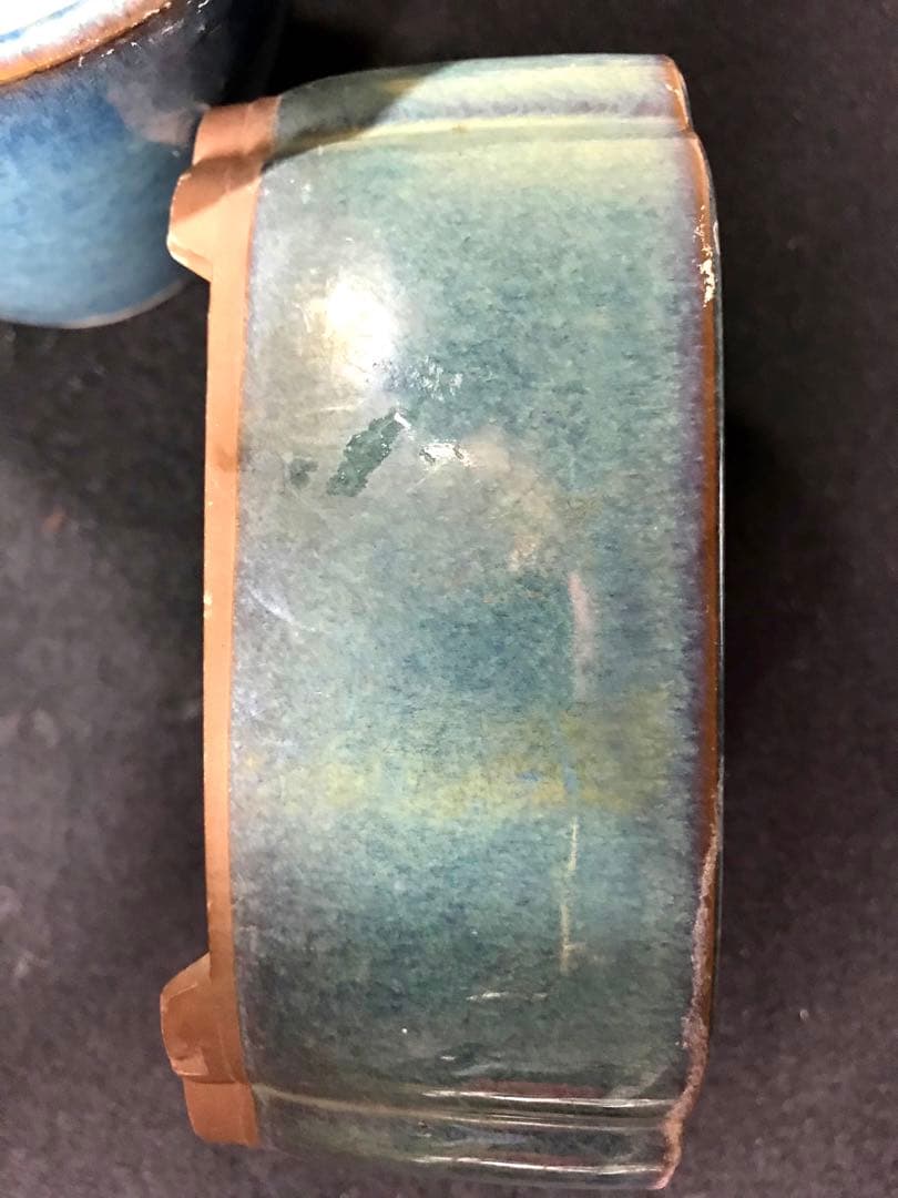 盆栽鉢　植木鉢　山野草鉢　観葉植物　園芸　ミニ盆栽鉢各種　落款あり 8個まとめて