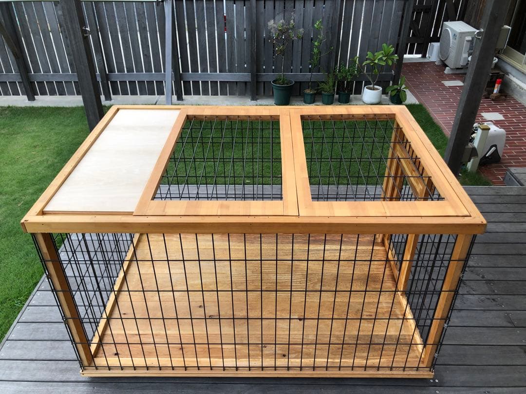 引き取り限定　中大型犬用ケージ、ハウス、バリケン、サークル(自作)