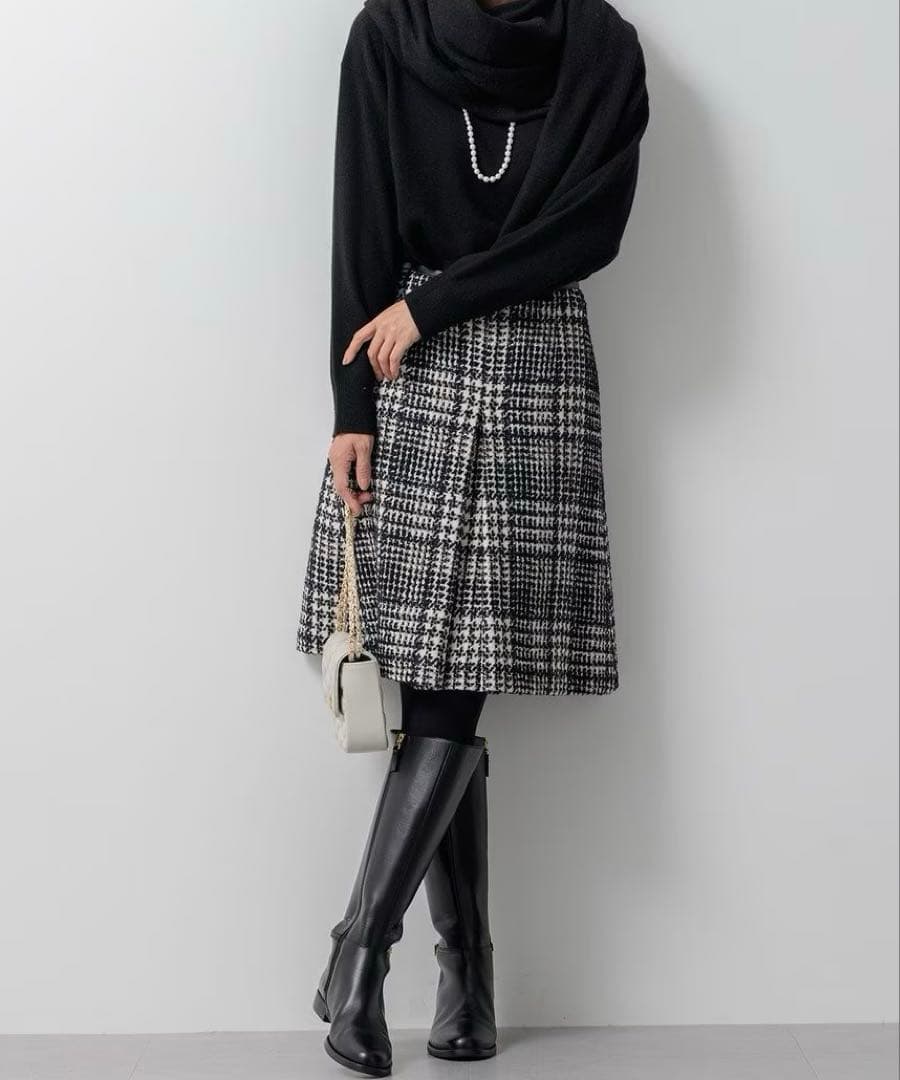 23区 ファンシーツイード スカート 44