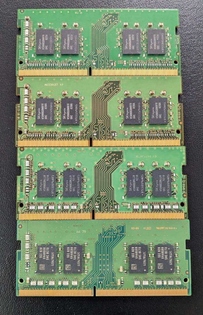 【中古】ノートパソコン用メモリ DDR4 8GB 4枚セット SODIMM