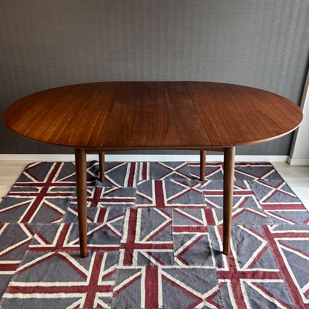 【美品】ウニコ ブレナ エクステンションテーブル Φ1100 伸縮式 24年製