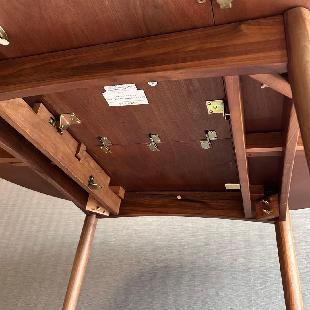 【美品】ウニコ ブレナ エクステンションテーブル Φ1100 伸縮式 24年製