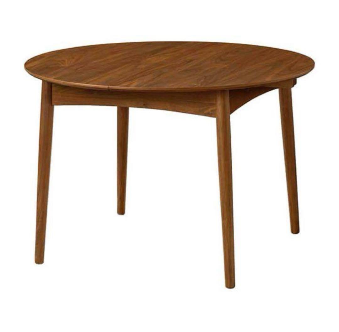 【美品】ウニコ ブレナ エクステンションテーブル Φ1100 伸縮式 24年製