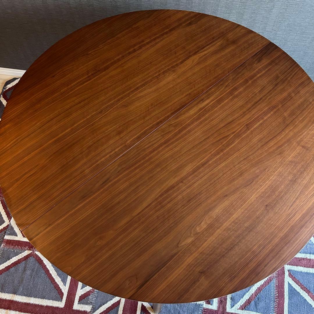 【美品】ウニコ ブレナ エクステンションテーブル Φ1100 伸縮式 24年製