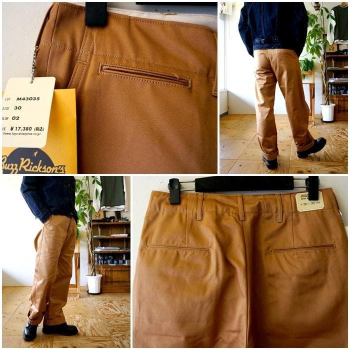 バズリクソンズ BUZZ RICKSONS チノパンツ M43035　 34