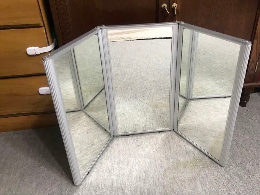 三面鏡　卓上　折りたたみ式