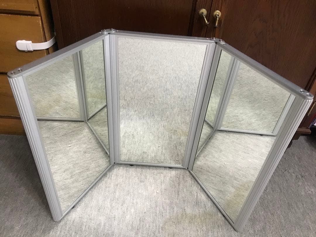 三面鏡　卓上　折りたたみ式