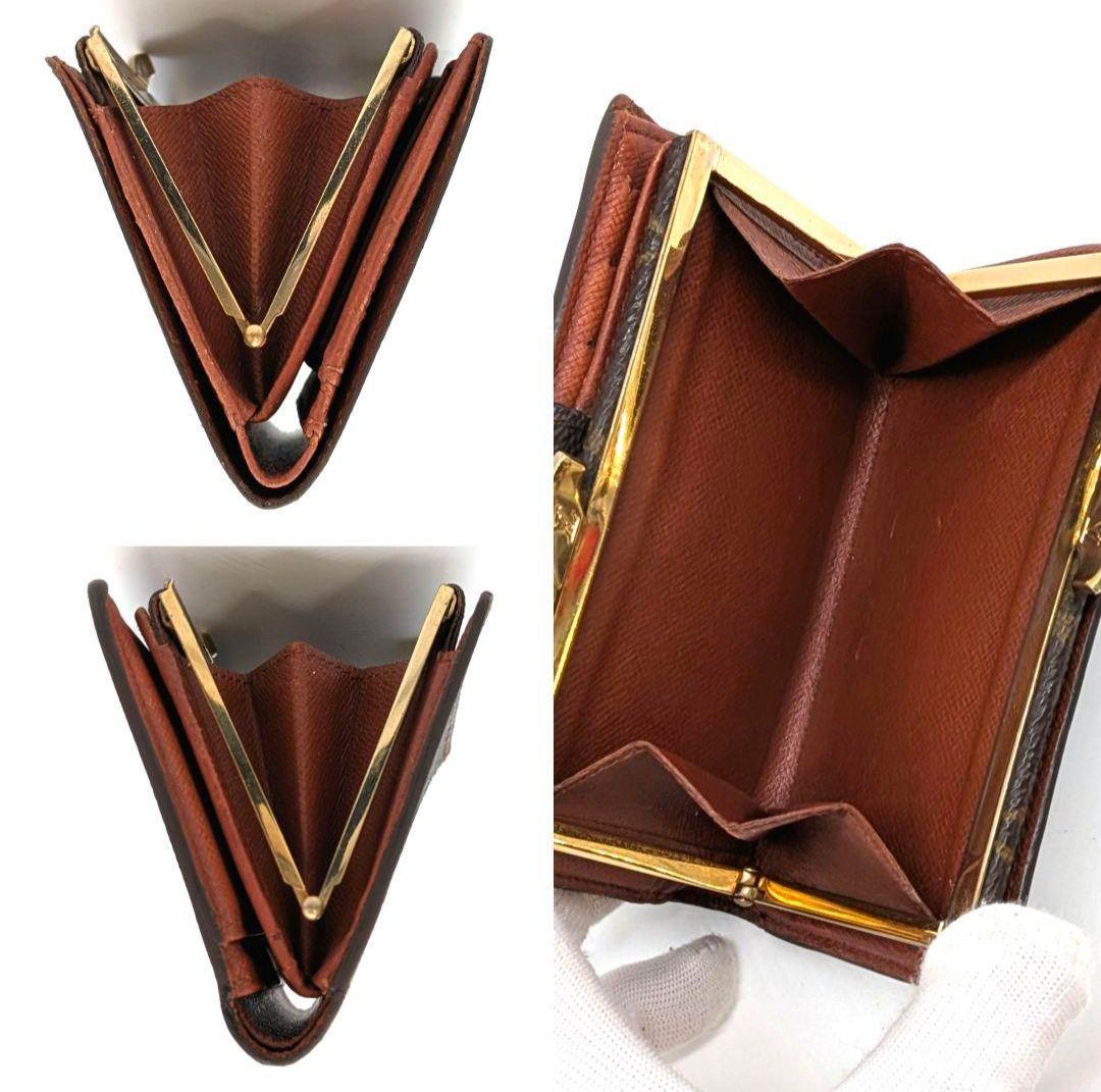 ルイヴィトン モノグラム ビエ ヴィエノワ がま口 折り財布 B26