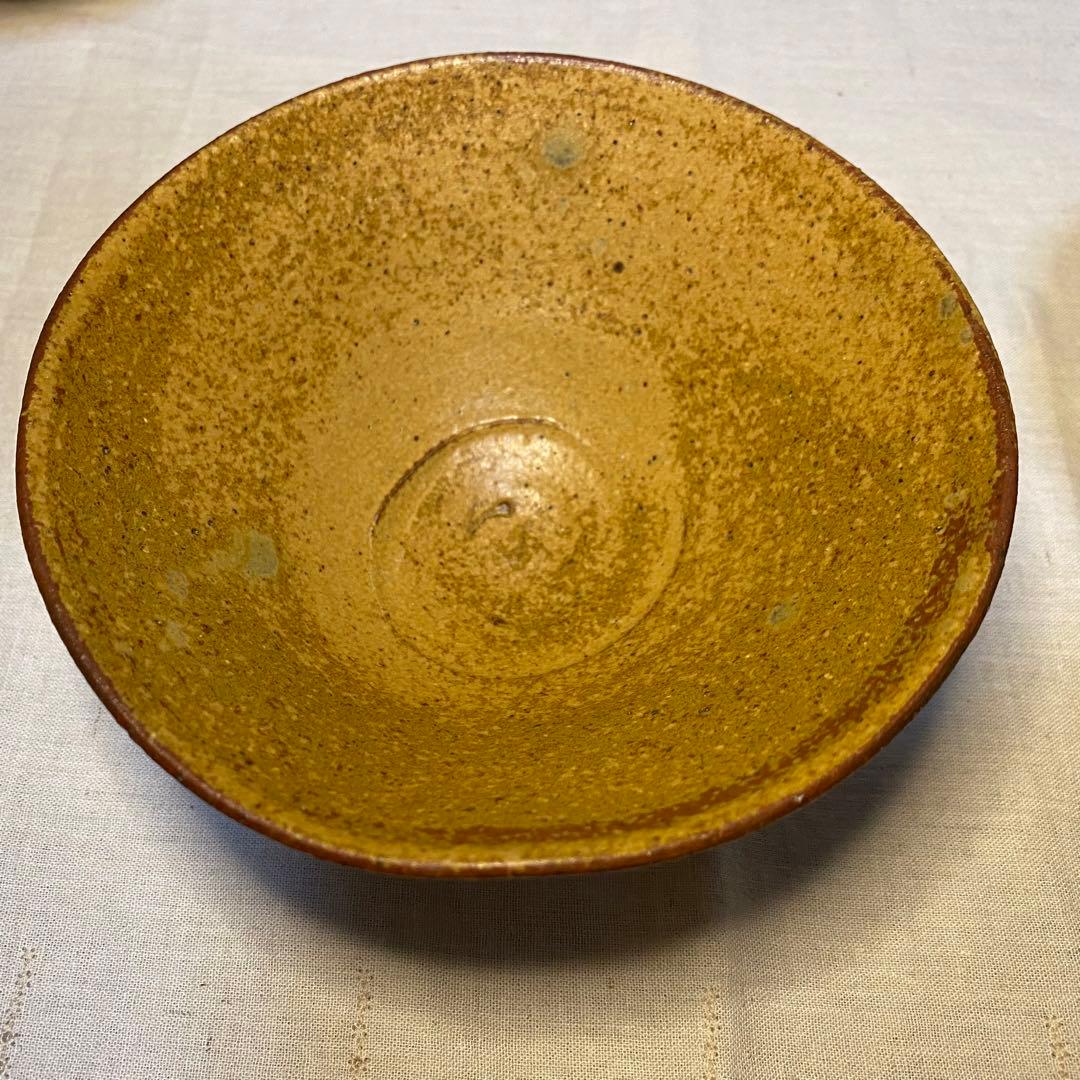 抹茶椀　平茶碗　茶道具　在銘　緑釉　2種　3客