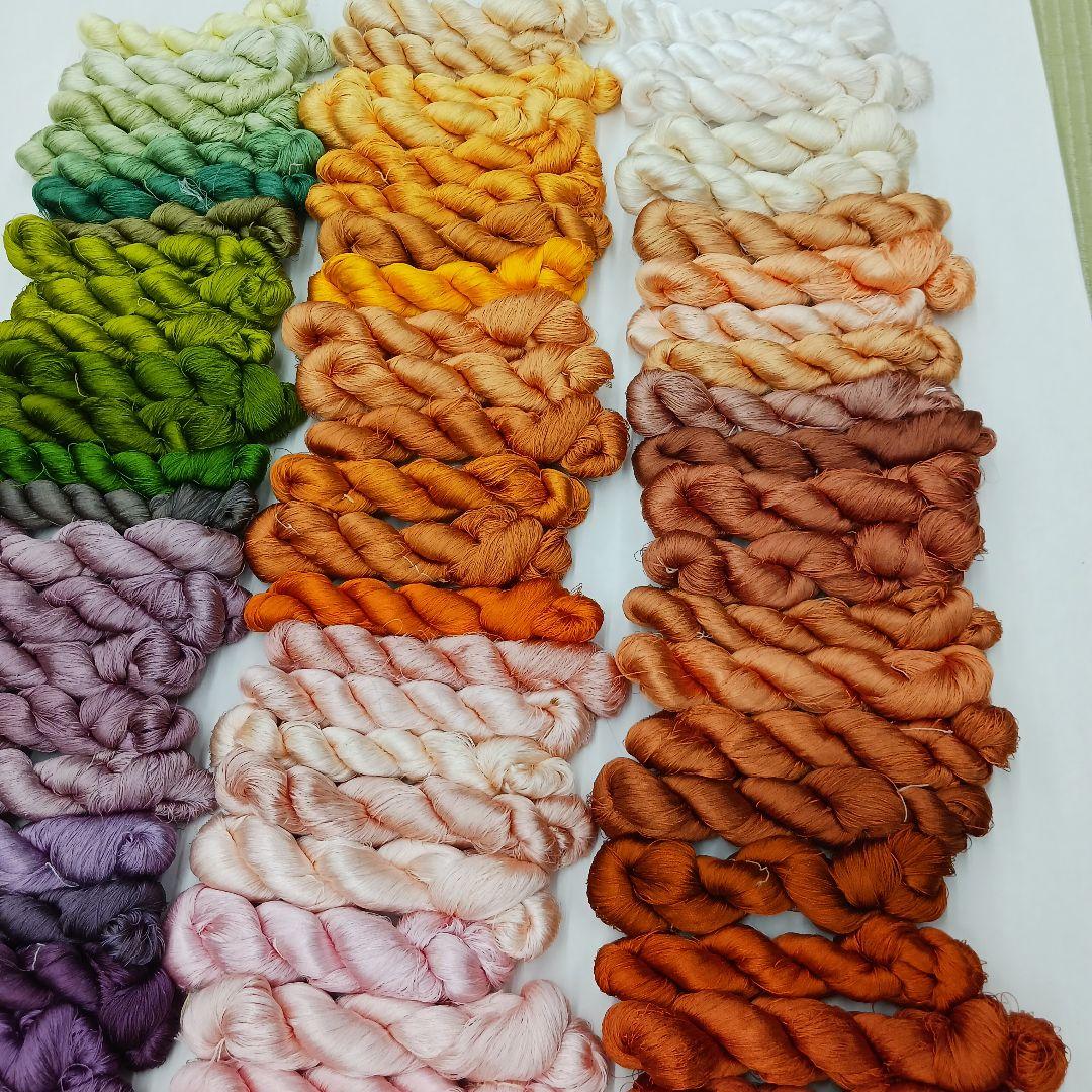 織物、組紐、刺繍手芸用絹糸セット361