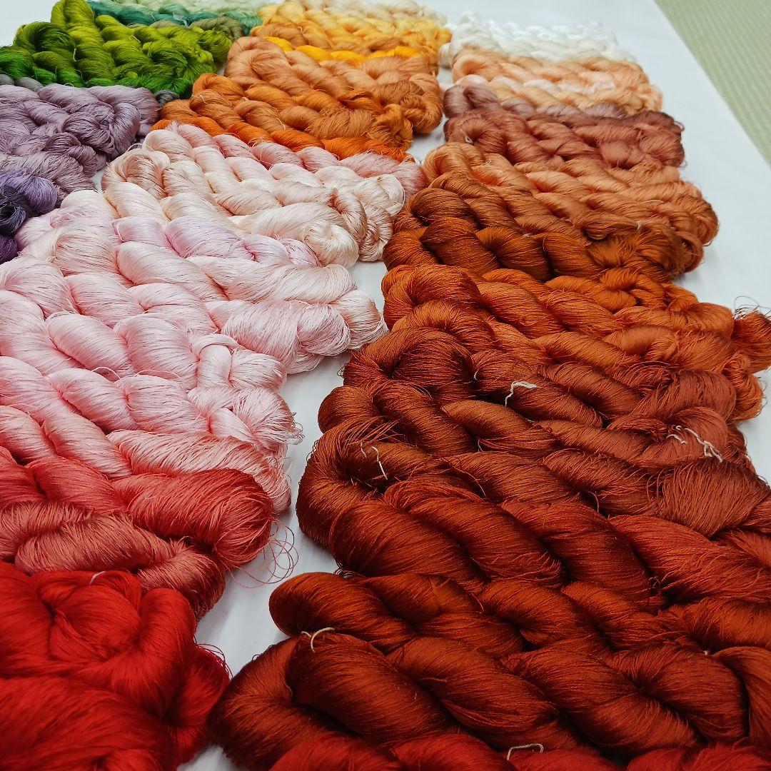 織物、組紐、刺繍手芸用絹糸セット361