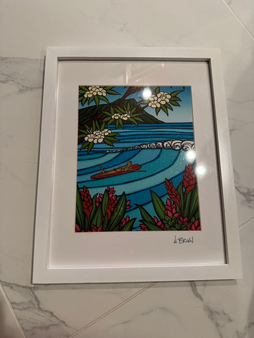 ヘザープラウン　サイン入り絵画