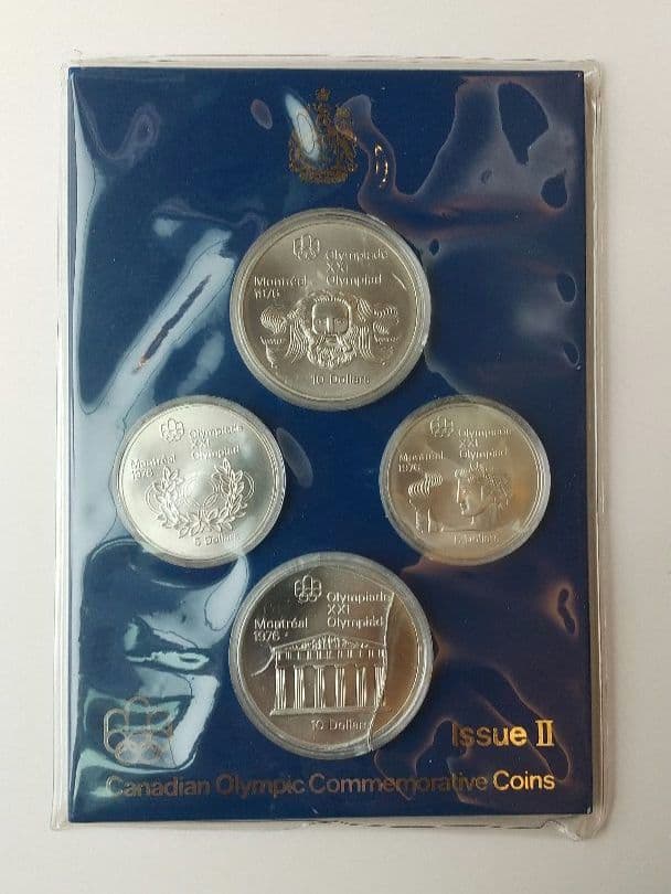カナダモントリオール五輪 記念銀貨 1976年 IssueⅡ 5/10ドル