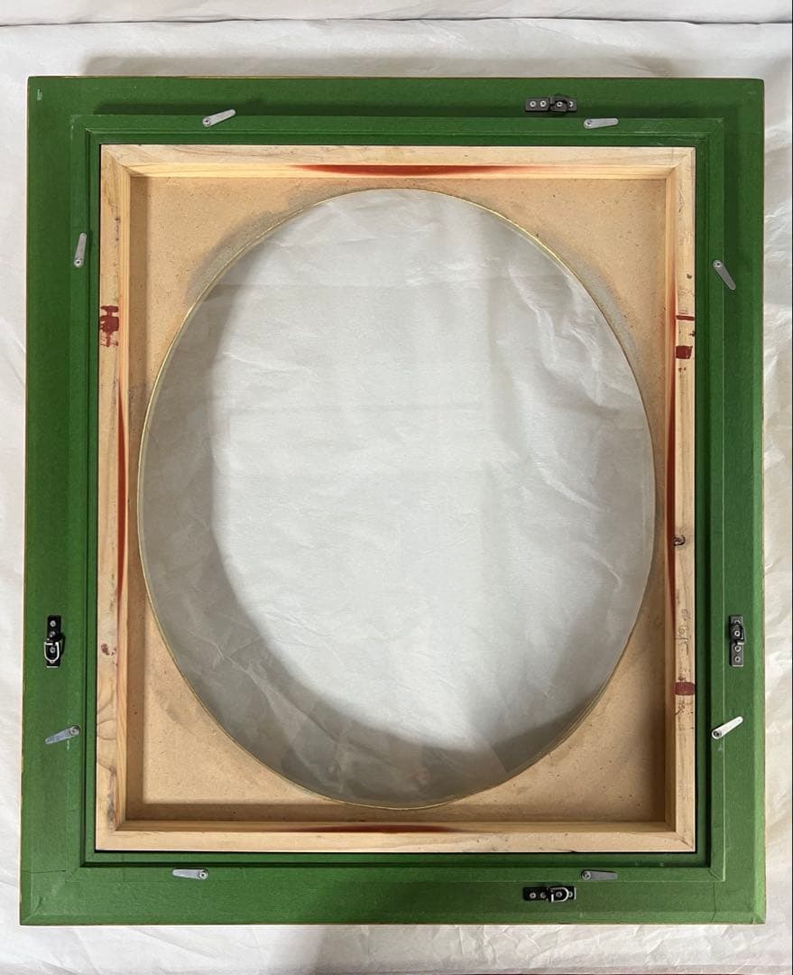 アンティーク額縁　楕円　油彩額 F8 額縁　キャンバス　パネル