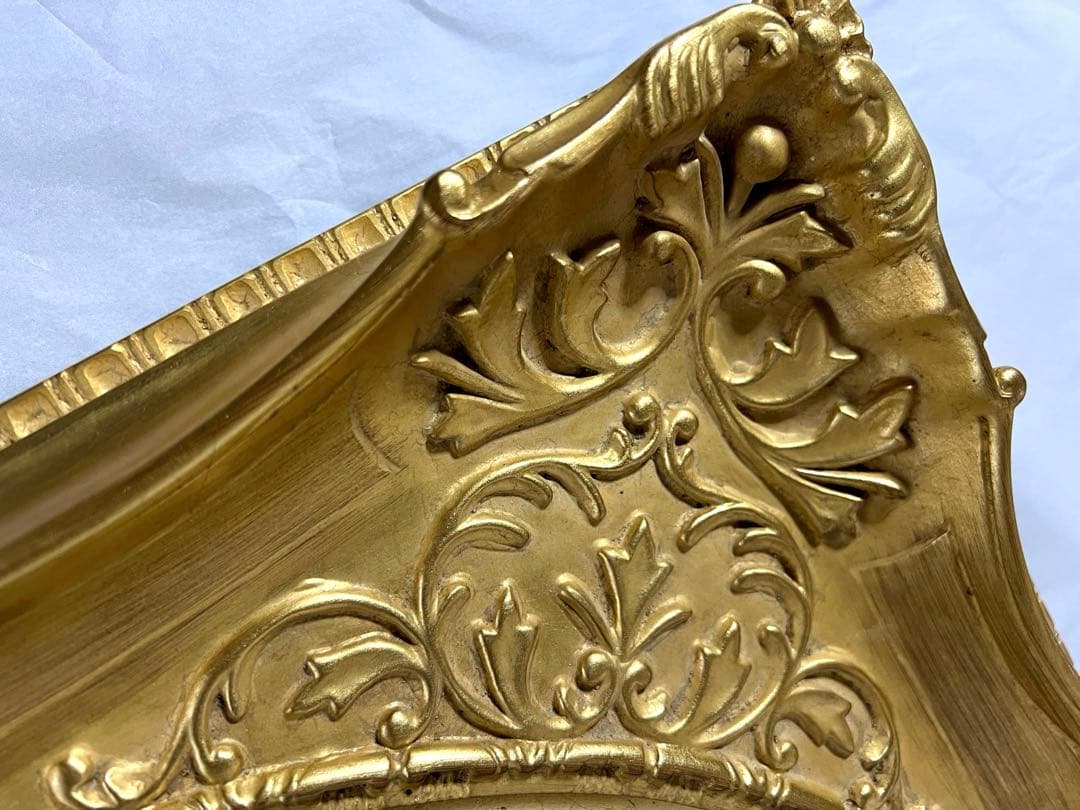 アンティーク額縁　楕円　油彩額 F8 額縁　キャンバス　パネル