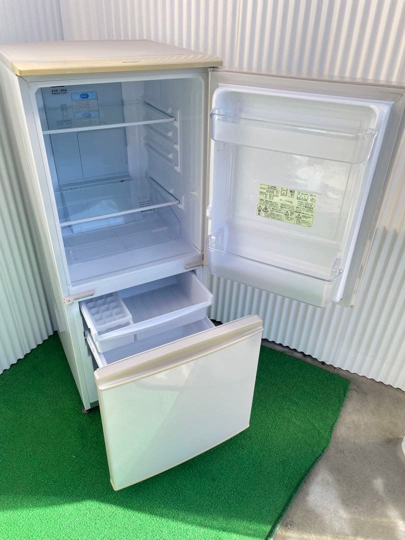 891 シャープ 左右付け替え可能ドア 2ドア冷蔵庫 一人暮らし 単身 ベージュ