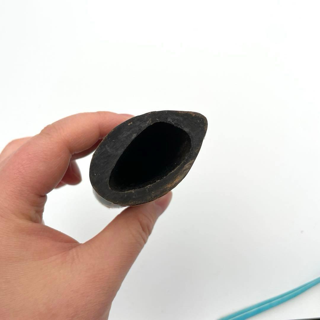 フクロウの水牛角彫刻置物