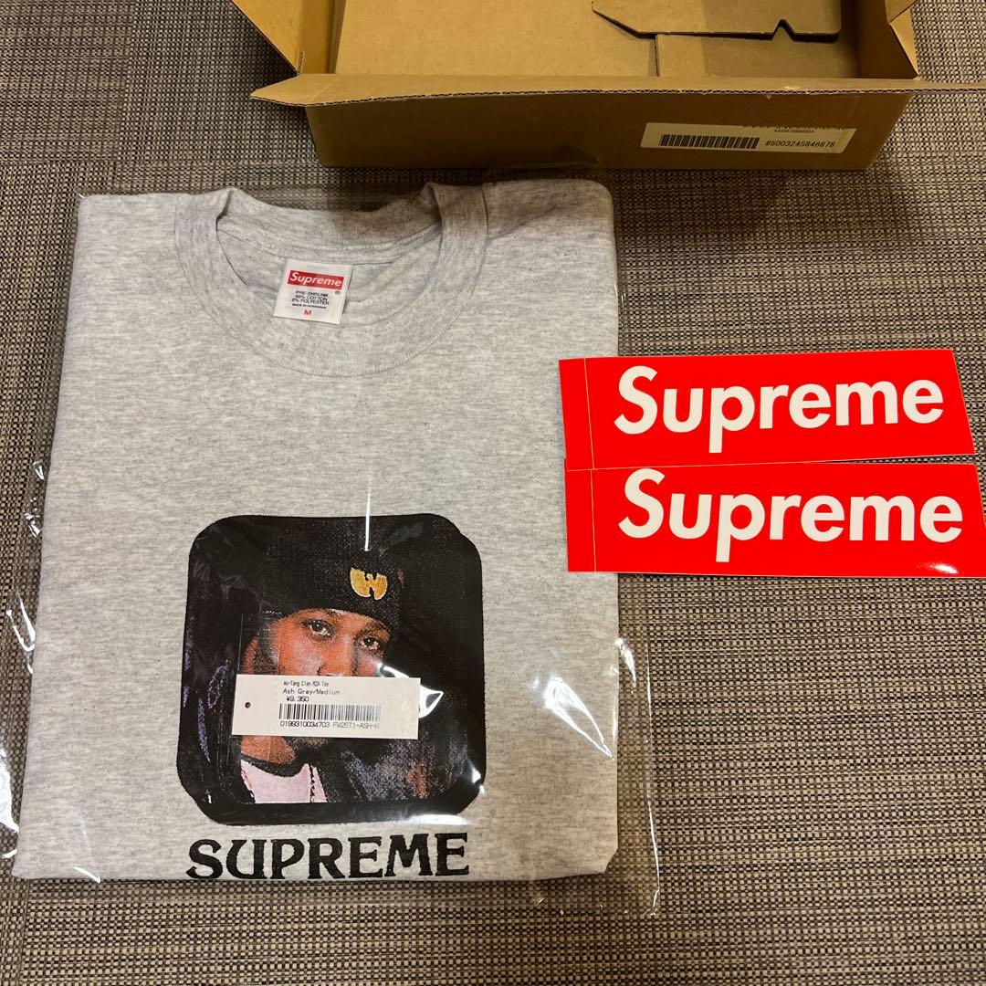 最安値 Supreme/Wu-Tang Clan RZA Tee アッシュグレー
