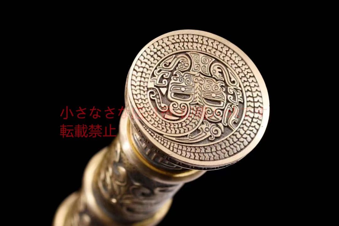 銅装八面獅龍剣 古兵器 武具 刀装具 日本刀 模造刀 居合刀