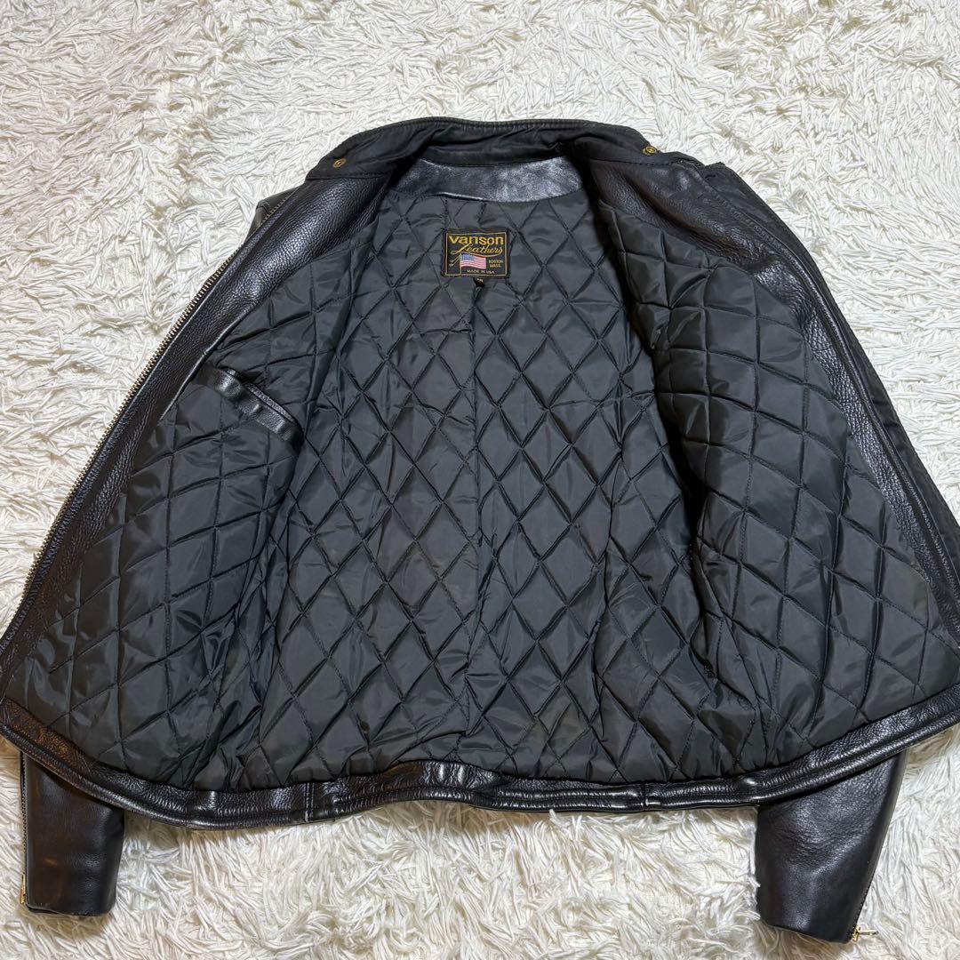 訳あり 90s Vanson シングルライダース USA製 サイズ36 古着