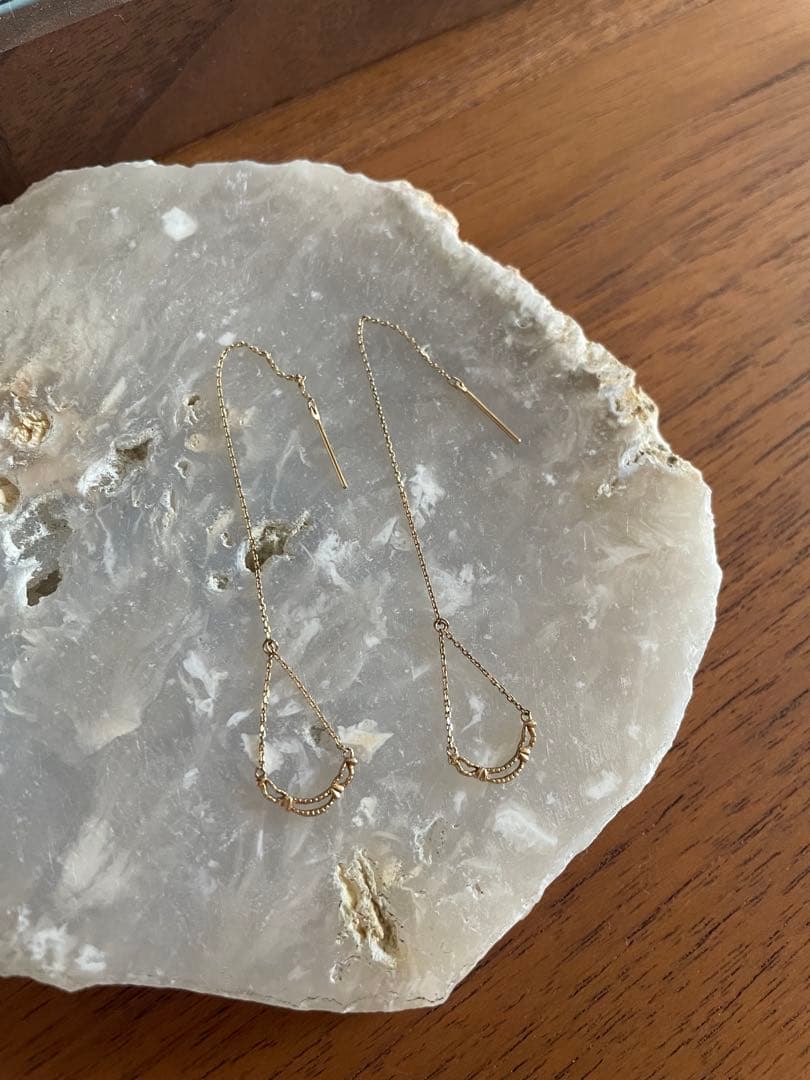 agete K10アメリカンピアス