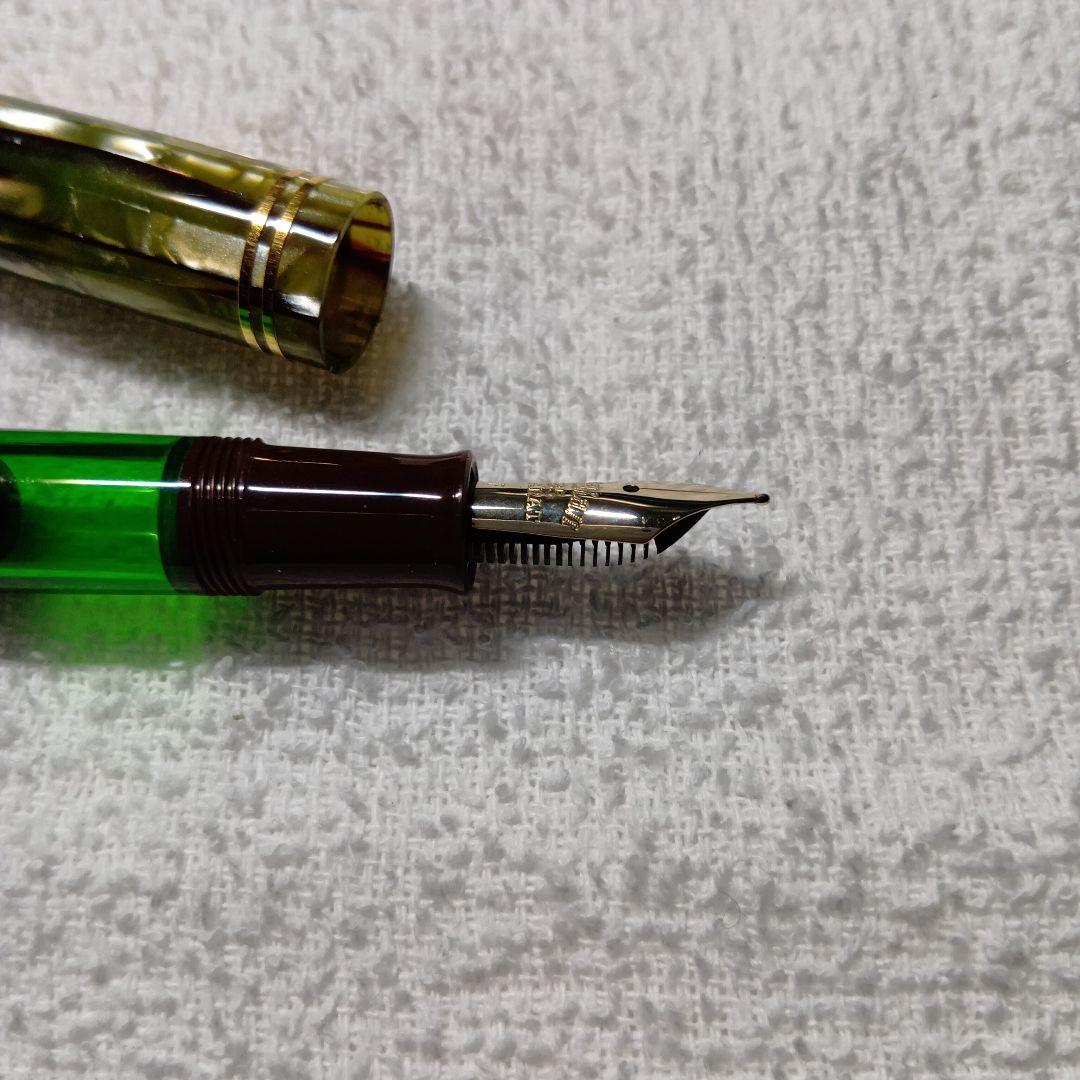 ペリカン 万年筆 M101N (F) トータスシェルブラウン